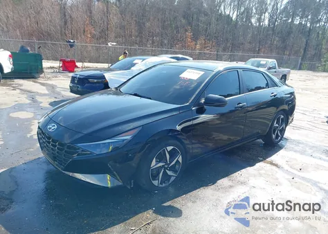 2022 Hyundai Elantra Hybrid Limited z USA, uszkodzony, nr VIN KMHLN4AJ0NU013694